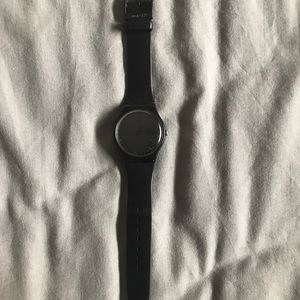 Swatch all black watch.
